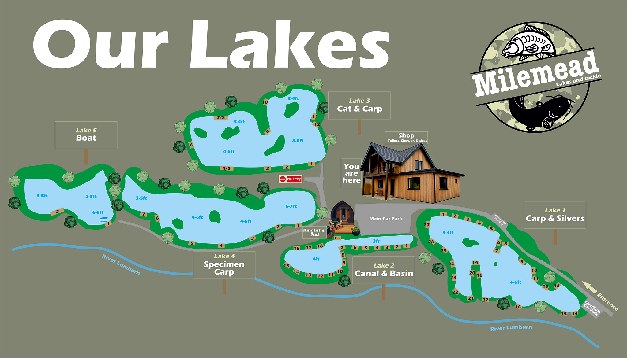Our Lakes - 1400 x 800mm